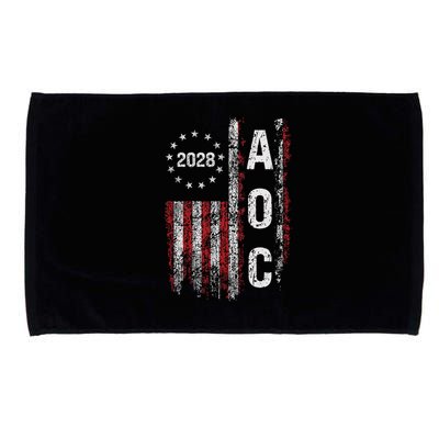 AOC Alexandria Ocasio Cortez 2028 For President Election Microfiber Hand Towel
