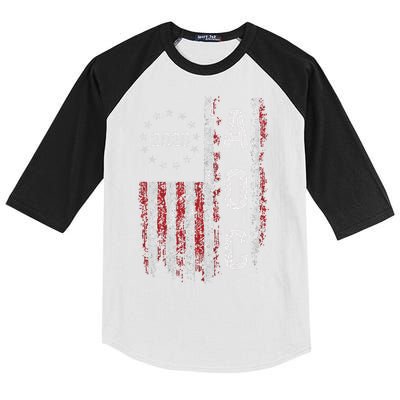 AOC Alexandria Ocasio Cortez 2028 For President Election Kids Colorblock Raglan Jersey