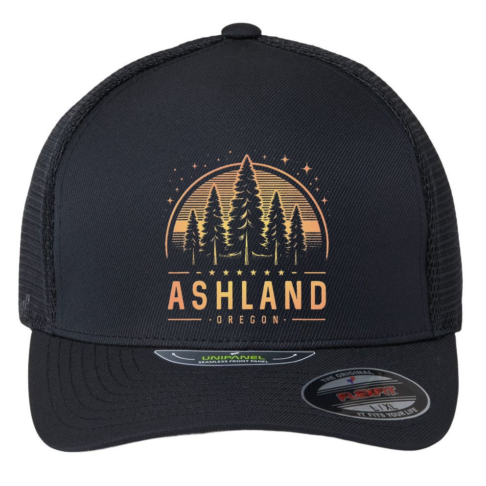 Ashland Ashland Oregon Ashland Or Trekking Flexfit Unipanel Trucker Cap