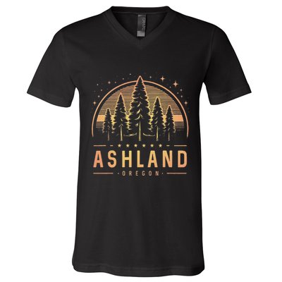 Ashland Ashland Oregon Ashland Or Trekking V-Neck T-Shirt