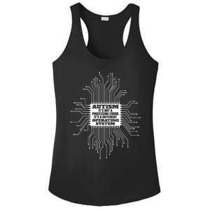 Autism Awareness Operating System Autistic Support Gift Ladies PosiCharge Competitor Racerback Tank