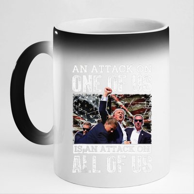 An Attack On One Of Us Is An Attack On All Of Us Flag 11oz Black Color Changing Mug