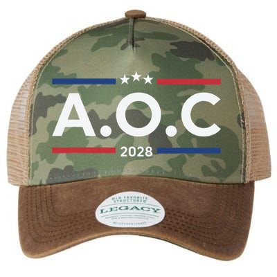AOC Alexandria Ocasio Cortez 2028 For President Election  Legacy Tie Dye Trucker Hat