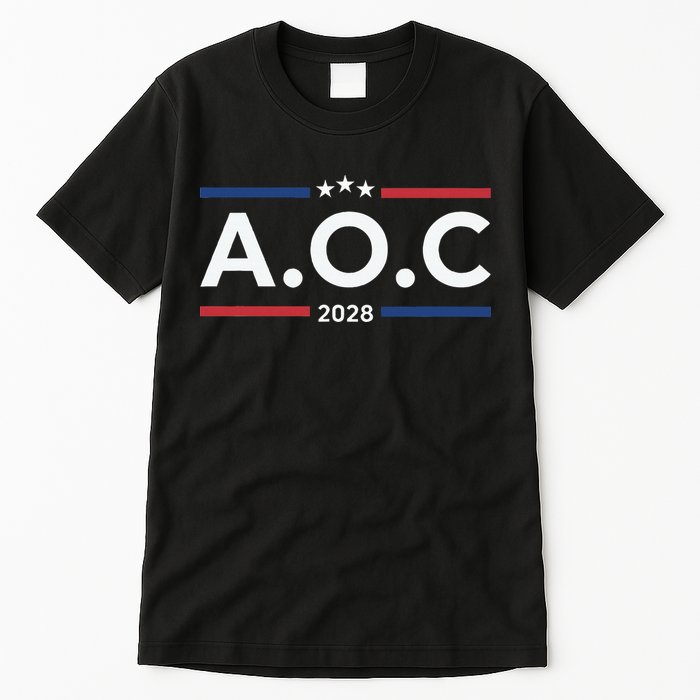 AOC Alexandria Ocasio Cortez 2028 For President Election  Tall T-Shirt