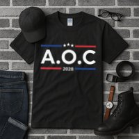 AOC Alexandria Ocasio Cortez 2028 For President Election  Tall T-Shirt