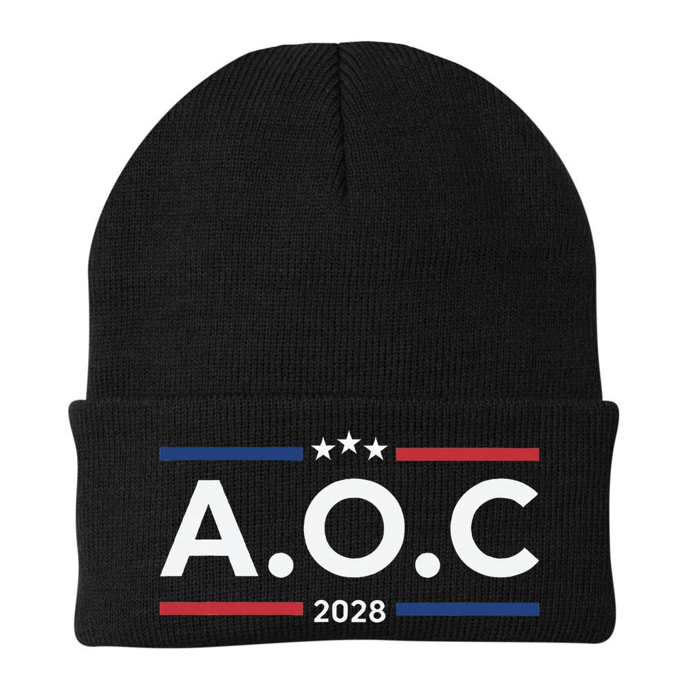 AOC Alexandria Ocasio Cortez 2028 For President Election  Beanie