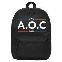 AOC Alexandria Ocasio Cortez 2028 For President Election  16 in Basic Backpack