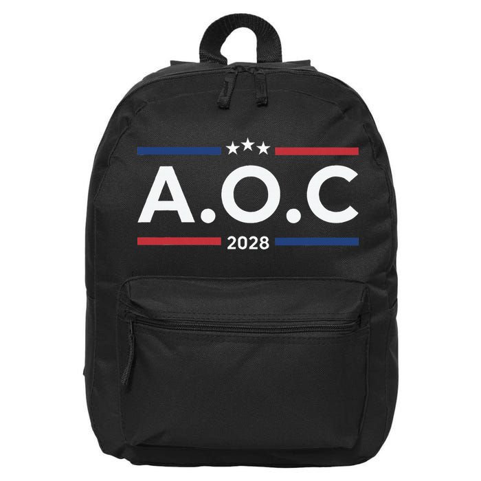 AOC Alexandria Ocasio Cortez 2028 For President Election  16 in Basic Backpack