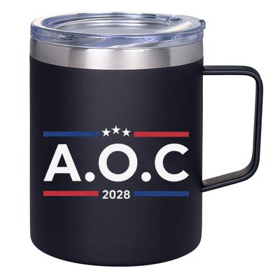 AOC Alexandria Ocasio Cortez 2028 For President Election  12oz Stainless Steel Coffee Mug