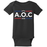 AOC Alexandria Ocasio Cortez 2028 For President Election  Baby Bodysuit