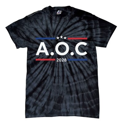 AOC Alexandria Ocasio Cortez 2028 For President Election  Tie-Dye T-Shirt