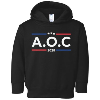 AOC Alexandria Ocasio Cortez 2028 For President Election  Toddler Hoodie