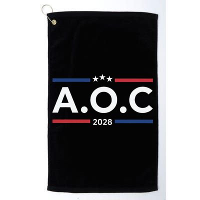 AOC Alexandria Ocasio Cortez 2028 For President Election  Golf Towel
