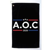 AOC Alexandria Ocasio Cortez 2028 For President Election  Golf Towel