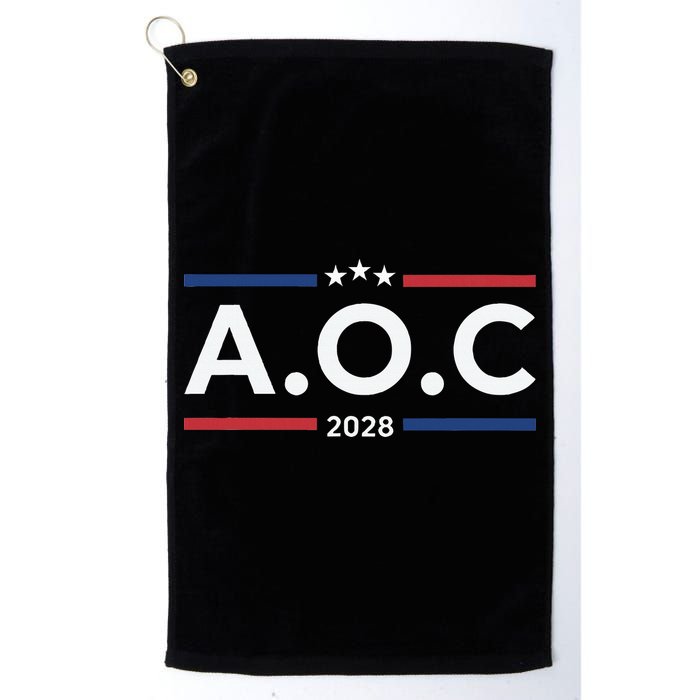 AOC Alexandria Ocasio Cortez 2028 For President Election  Golf Towel