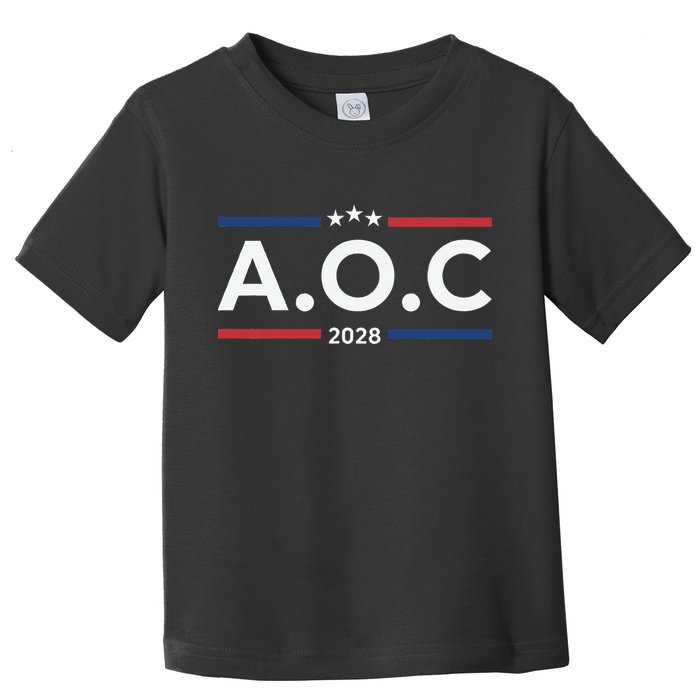 AOC Alexandria Ocasio Cortez 2028 For President Election  Toddler T-Shirt