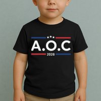 AOC Alexandria Ocasio Cortez 2028 For President Election  Toddler T-Shirt