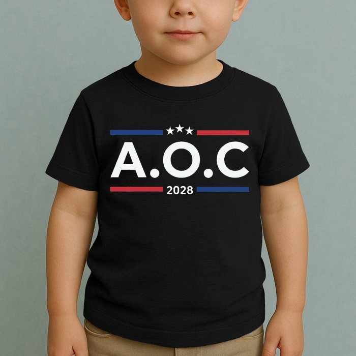 AOC Alexandria Ocasio Cortez 2028 For President Election  Toddler T-Shirt