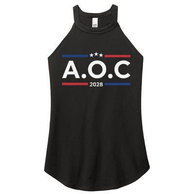 AOC Alexandria Ocasio Cortez 2028 For President Election  Women's Perfect Tri Rocker Tank