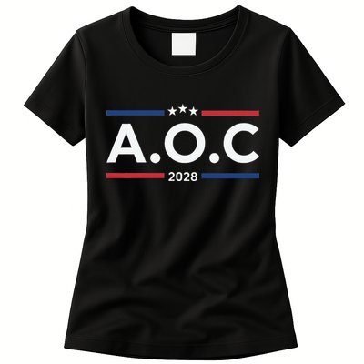 AOC Alexandria Ocasio Cortez 2028 For President Election  Womens T-Shirt