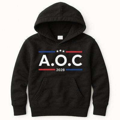 AOC Alexandria Ocasio Cortez 2028 For President Election  Kids Hoodie