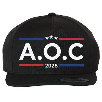 AOC Alexandria Ocasio Cortez 2028 For President Election  Wool Snapback Cap