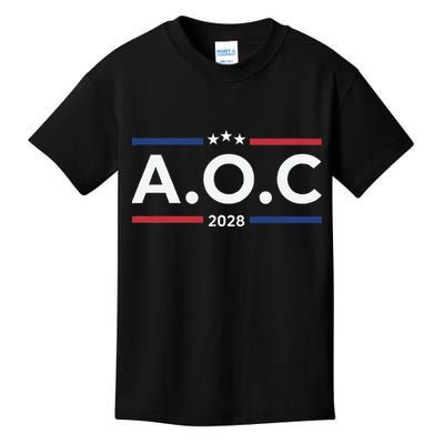AOC Alexandria Ocasio Cortez 2028 For President Election  Kids T-Shirt