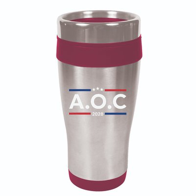 AOC Alexandria Ocasio Cortez 2028 For President Election  16oz Travel Tumbler