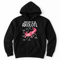 Axolotl Anatomy Of Axolotl Science Pet Axolotl Lover Hoodie