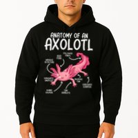 Axolotl Anatomy Of Axolotl Science Pet Axolotl Lover Hoodie