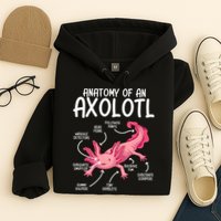 Axolotl Anatomy Of Axolotl Science Pet Axolotl Lover Hoodie