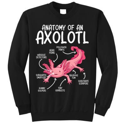 Axolotl Anatomy Of Axolotl Science Pet Axolotl Lover Sweatshirt