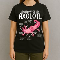 Axolotl Anatomy Of Axolotl Science Pet Axolotl Lover T-Shirt