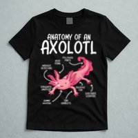 Axolotl Anatomy Of Axolotl Science Pet Axolotl Lover T-Shirt
