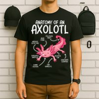 Axolotl Anatomy Of Axolotl Science Pet Axolotl Lover T-Shirt
