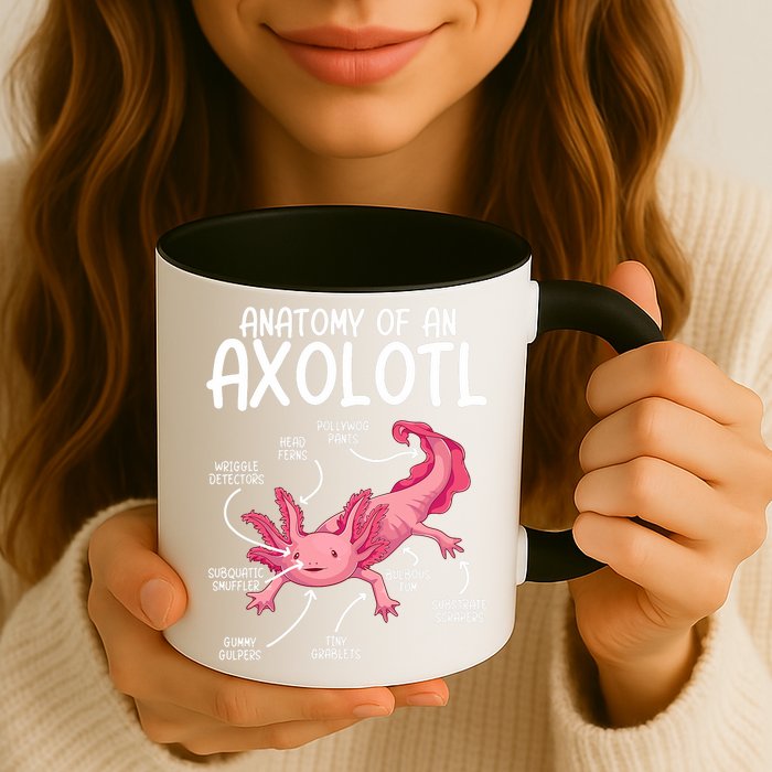 Axolotl Anatomy Of Axolotl Science Pet Axolotl Lover Mug