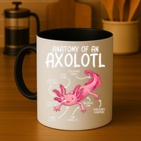 Axolotl Anatomy Of Axolotl Science Pet Axolotl Lover Mug