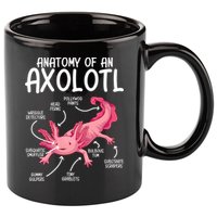 Axolotl Anatomy Of Axolotl Science Pet Axolotl Lover 11oz C Handle Ceramic Mug