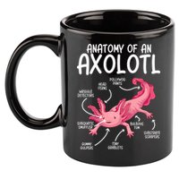 Axolotl Anatomy Of Axolotl Science Pet Axolotl Lover 11oz C Handle Ceramic Mug