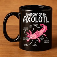 Axolotl Anatomy Of Axolotl Science Pet Axolotl Lover 11oz C Handle Ceramic Mug