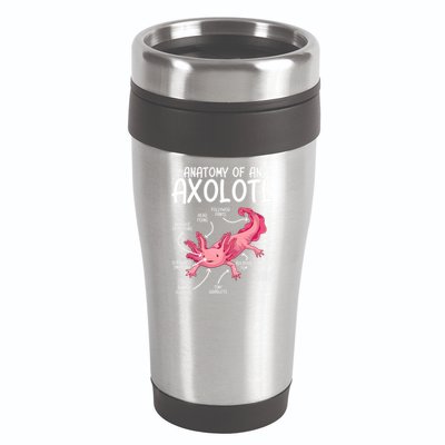 Axolotl Anatomy Of Axolotl Science Pet Axolotl Lover 16oz Travel Tumbler