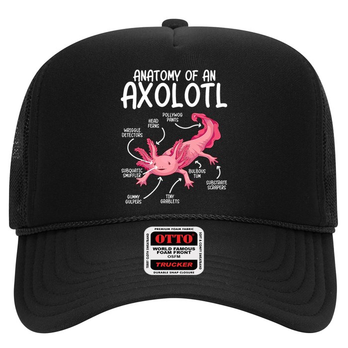 Axolotl Anatomy Of Axolotl Science Pet Axolotl Lover Hat