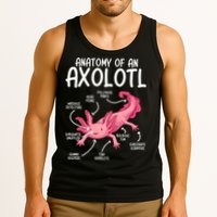 Axolotl Anatomy Of Axolotl Science Pet Axolotl Lover Tank Top
