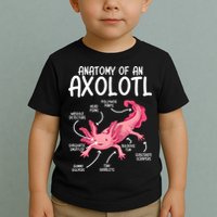 Axolotl Anatomy Of Axolotl Science Pet Axolotl Lover Toddler T-Shirt