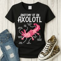 Axolotl Anatomy Of Axolotl Science Pet Axolotl Lover Womens T-Shirt
