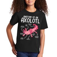 Axolotl Anatomy Of Axolotl Science Pet Axolotl Lover Kids T-Shirt