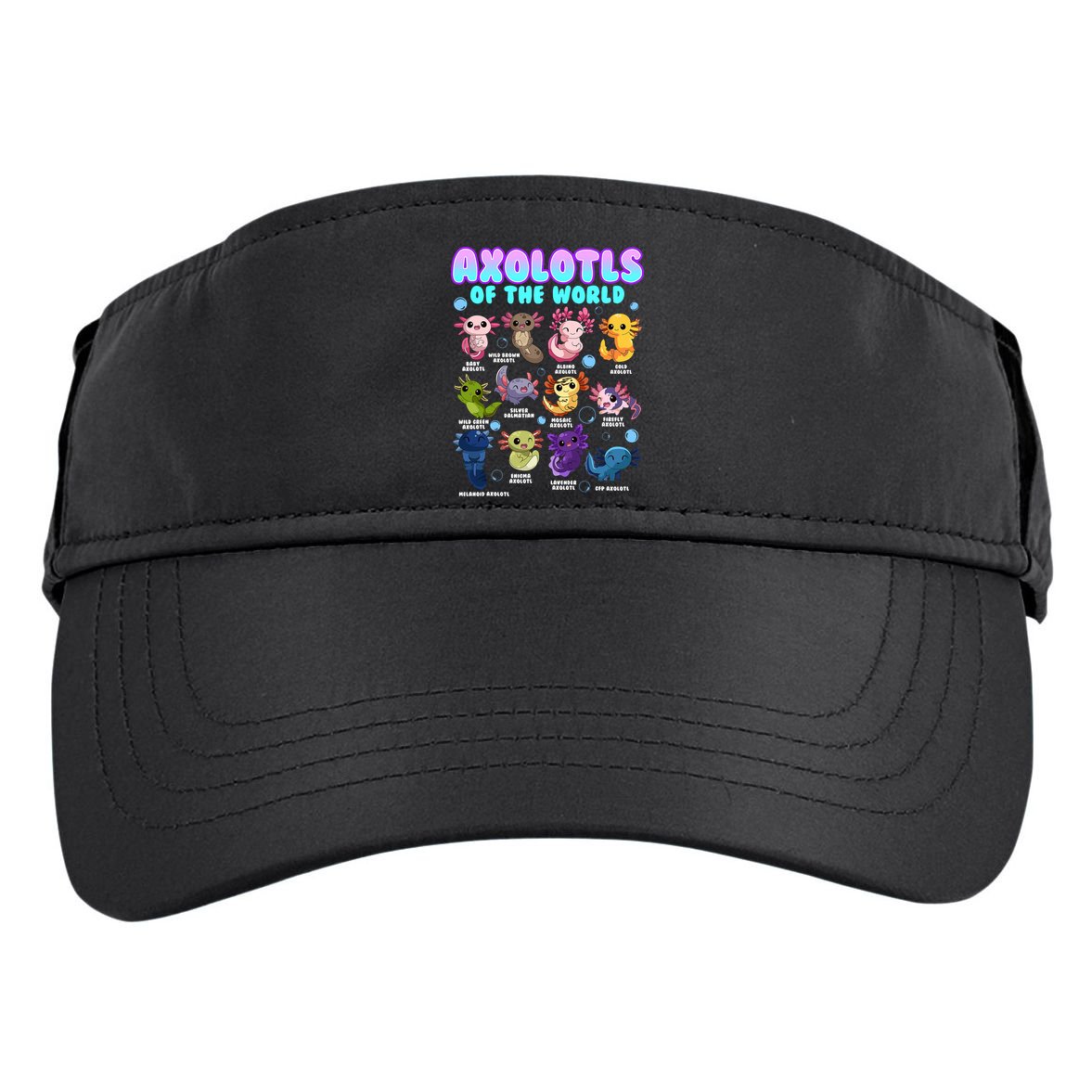 Axolotl Animals Of The World Kawaii Salamander Herpetology Adult Drive Performance Visor