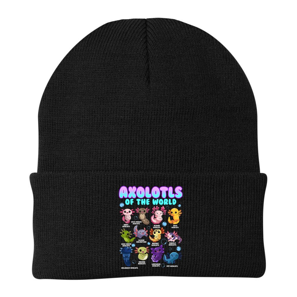 Axolotl Animals Of The World Kawaii Salamander Herpetology Beanie