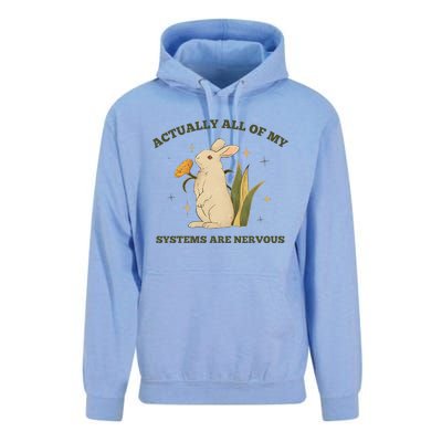 Actually All Of My Systems Are Nervous Unisex Surf Hoodie