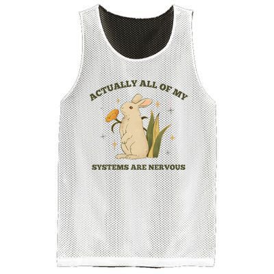 Actually All Of My Systems Are Nervous Mesh Reversible Basketball Jersey Tank